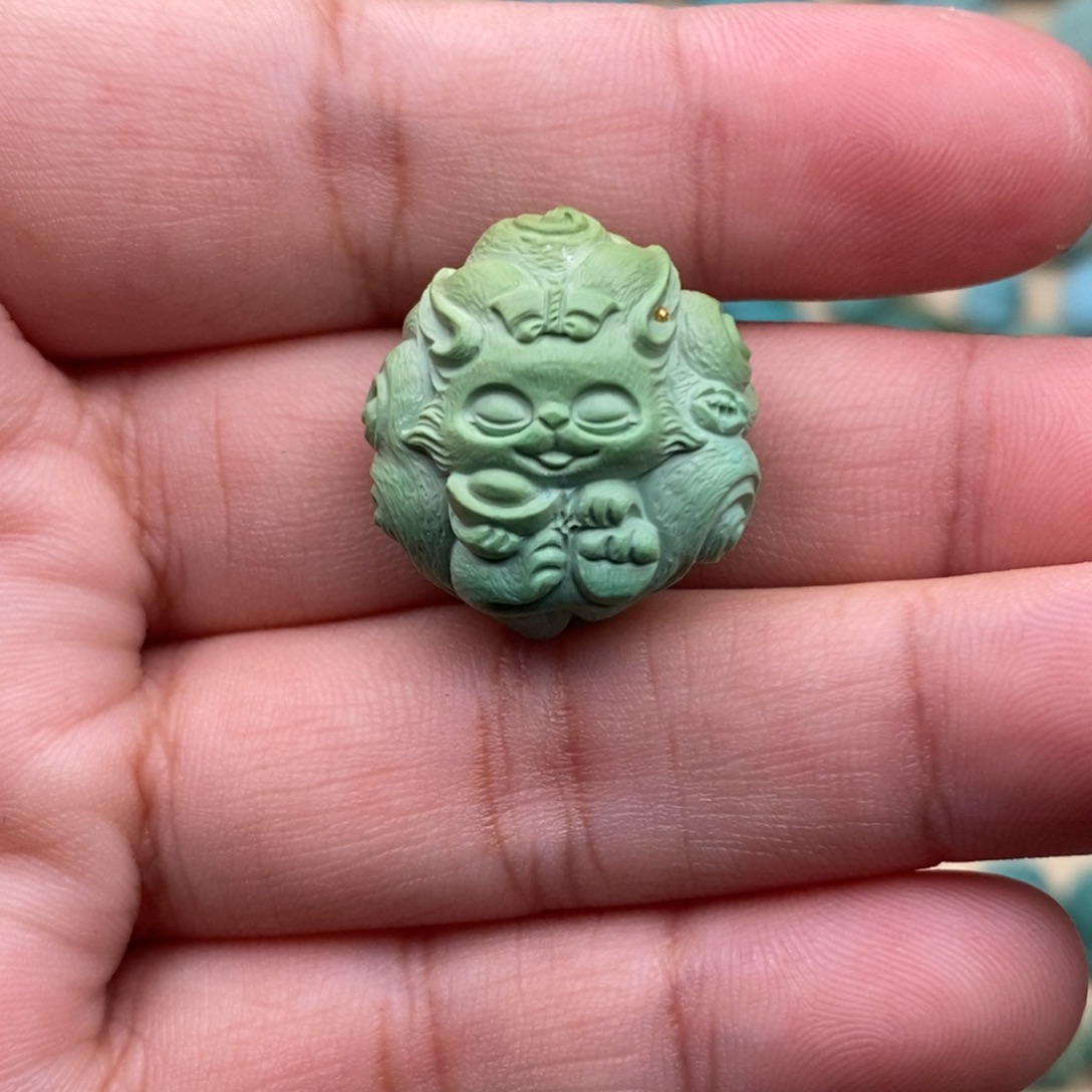 澎***Y定制绿松石未镶嵌狐狸