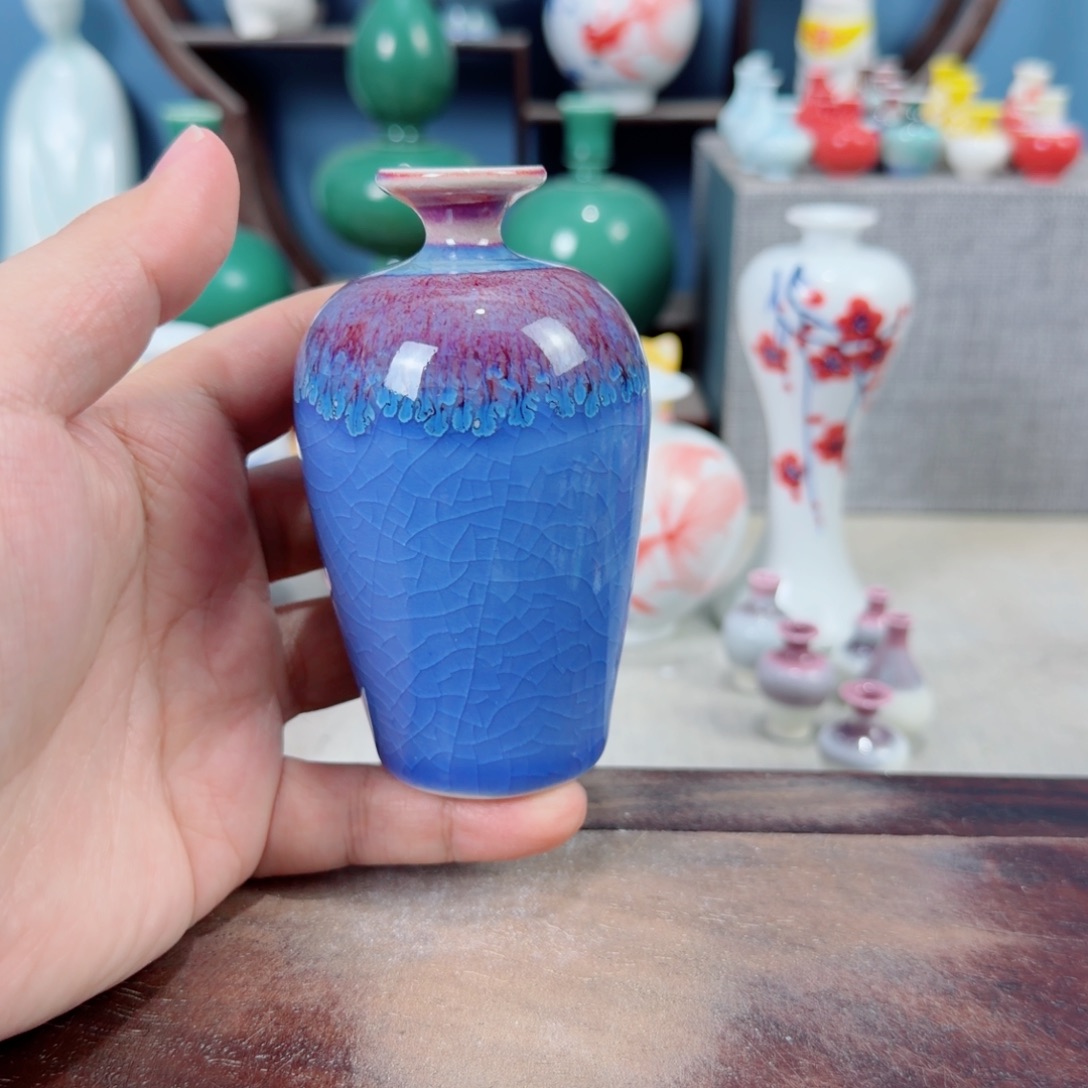 陶瓷手工小花器摆件