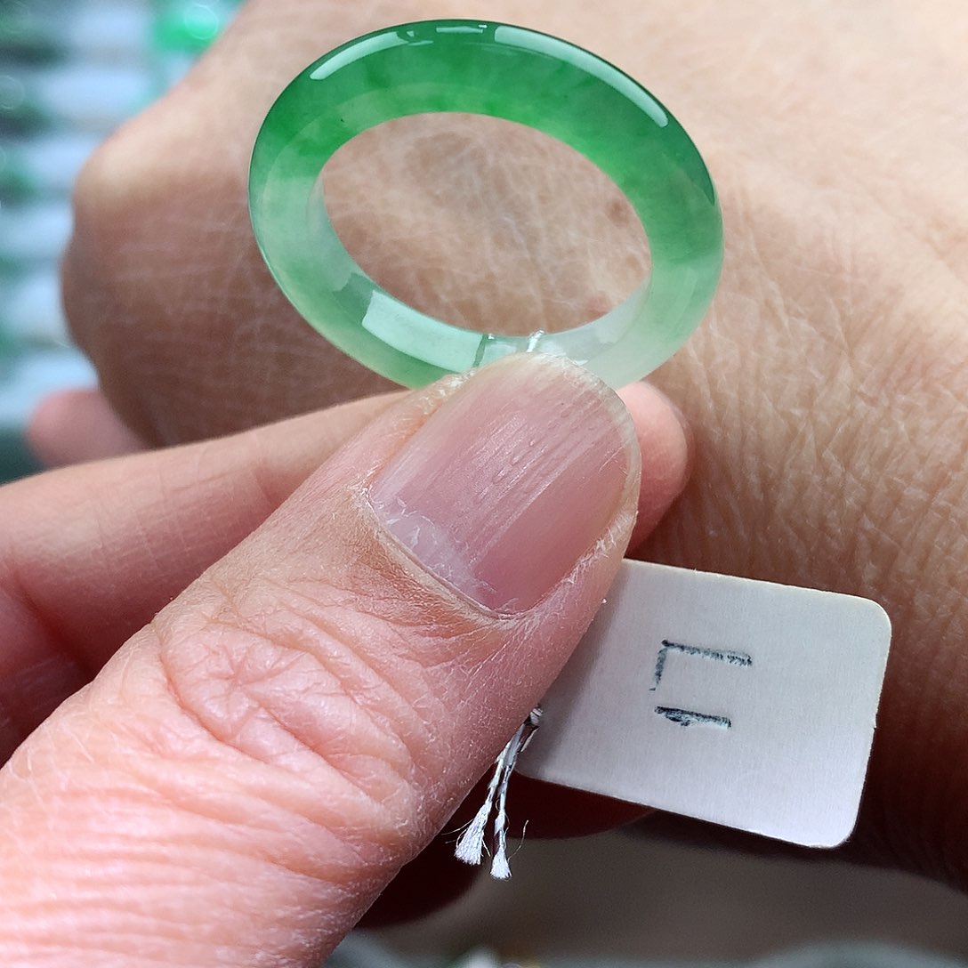 未镶嵌戒指翡翠清**影17号