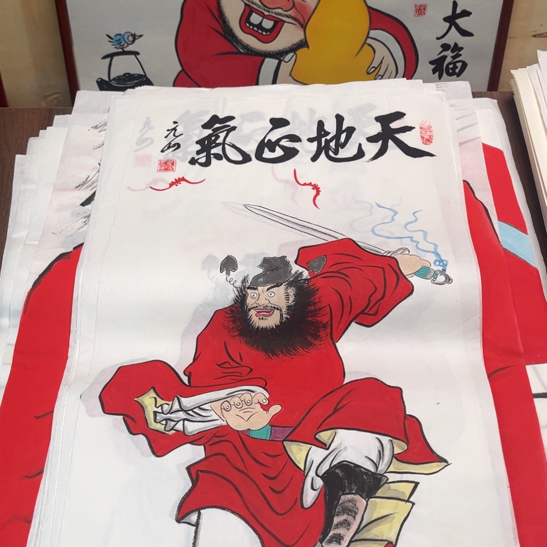 国画纯手绘禅意画作品