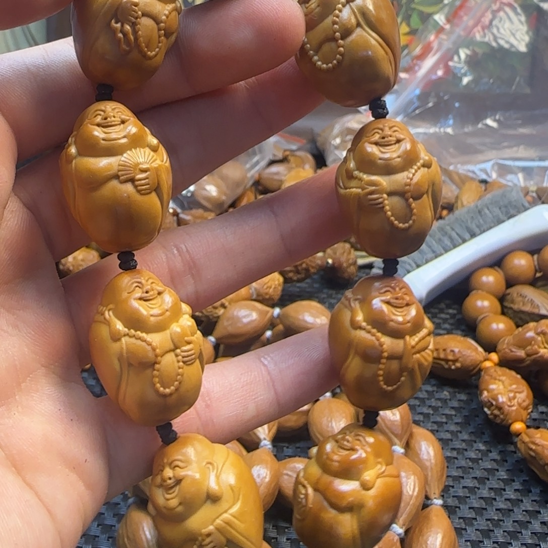 手串/手链橄榄核光背弥勒