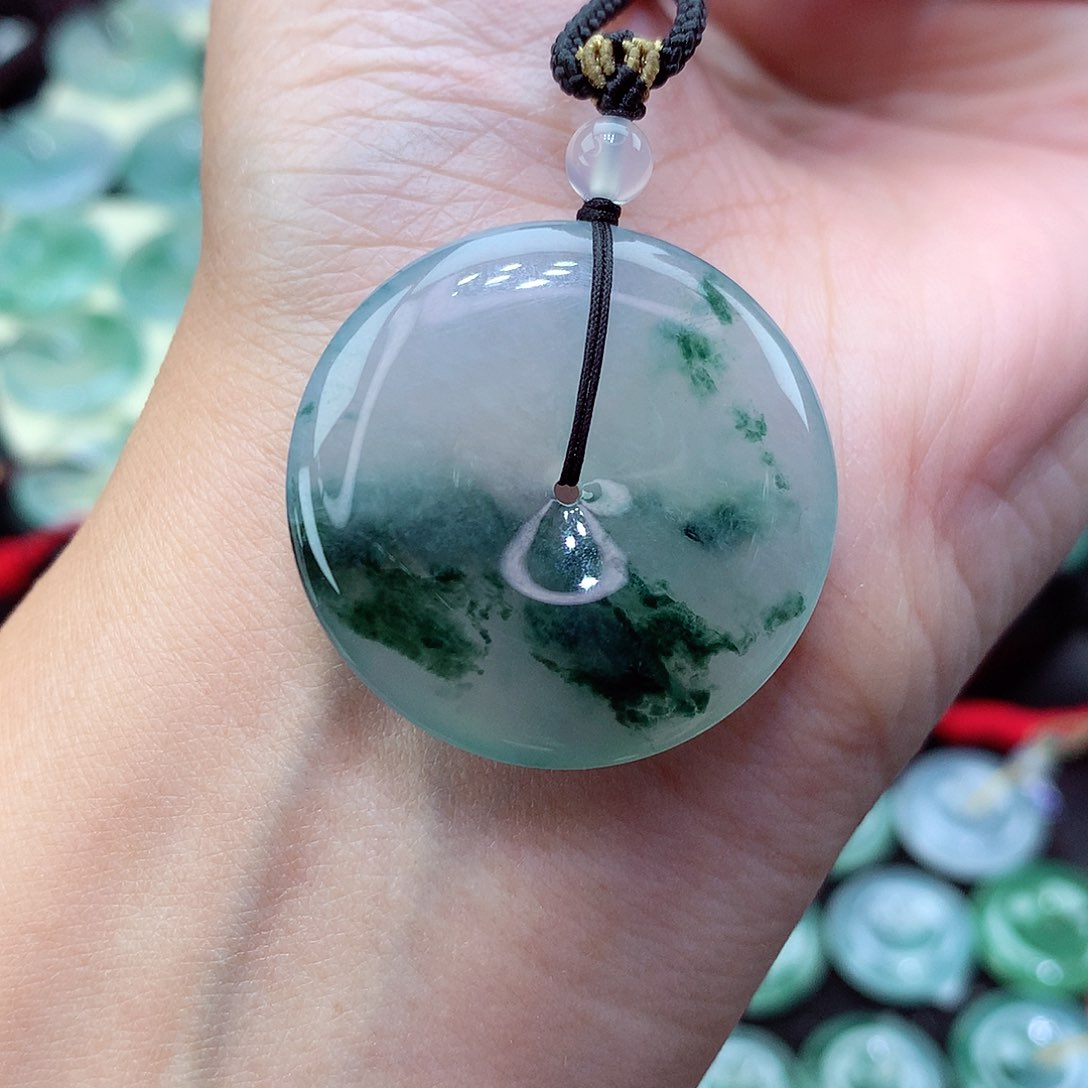 翡翠颈饰未镶嵌86尺寸32.5-5.9