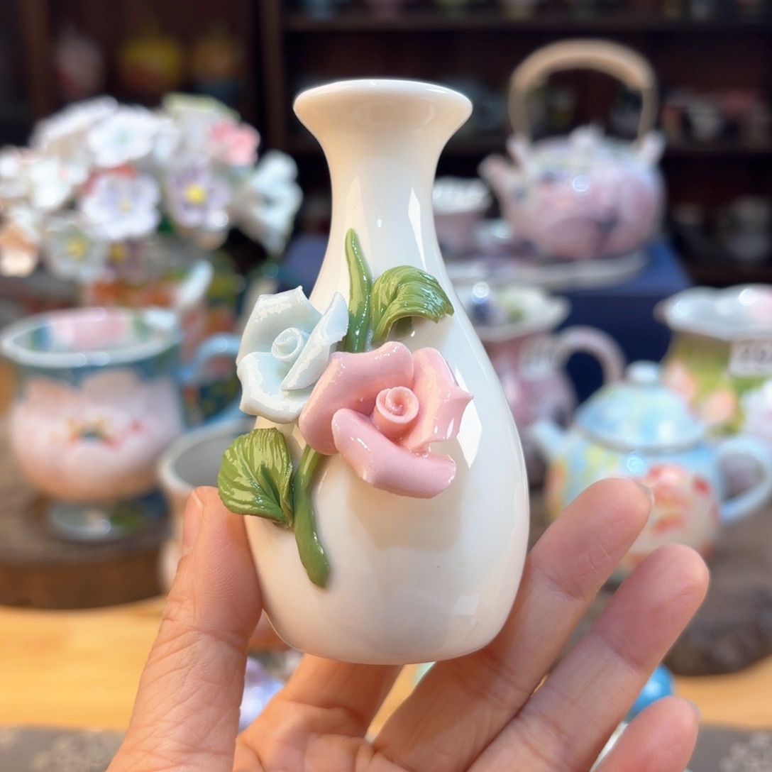 景德镇手绘高温釉下彩陶瓷茶具