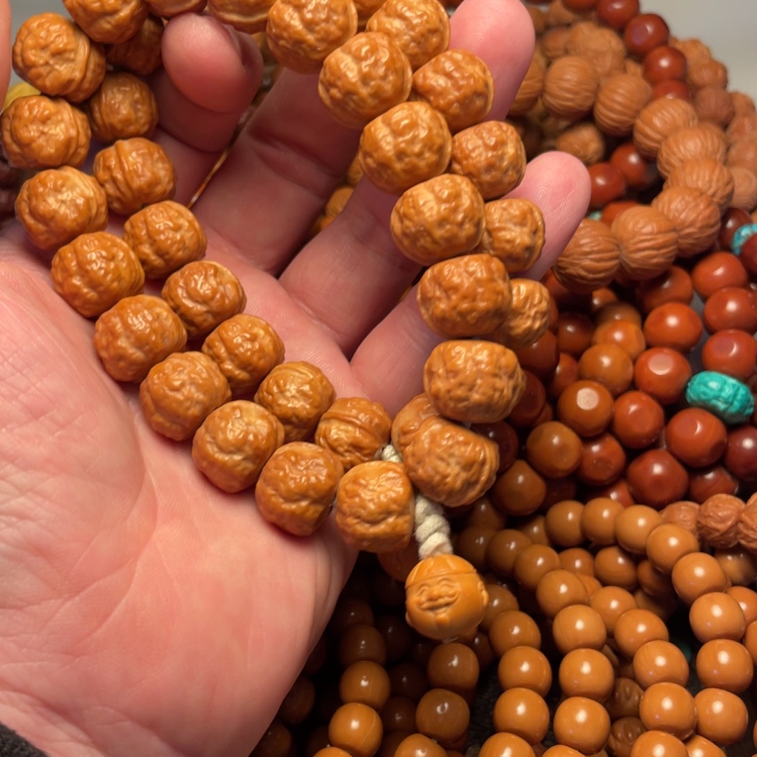 栗***子吊坠猴头核桃蟾宗猴头