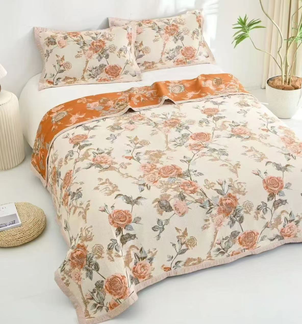 英伦玫瑰200*230cm加厚舒适床盖