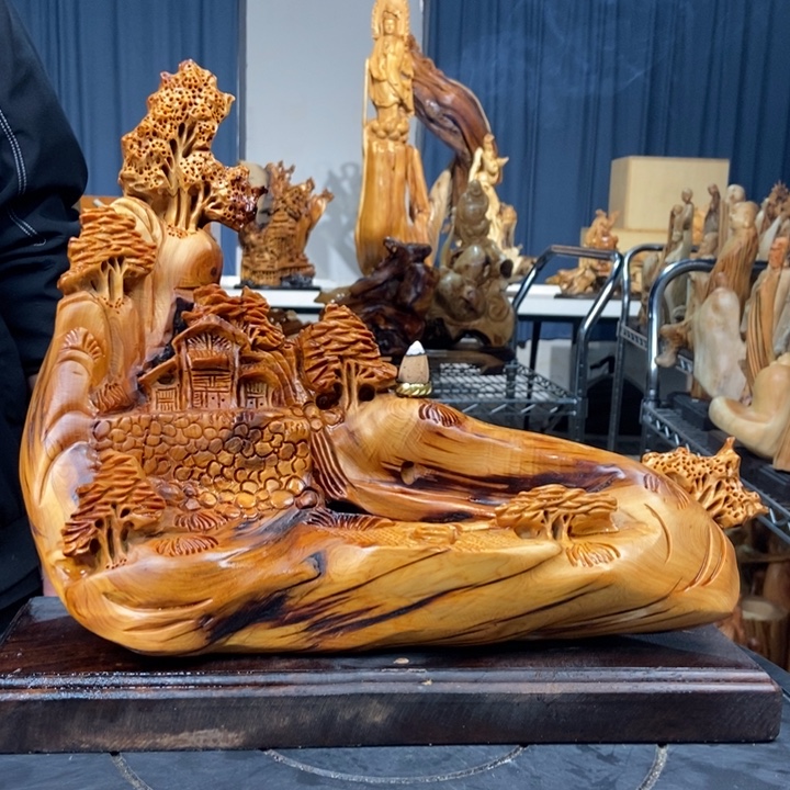 柏木（崖柏）山水倒流香送两盒香