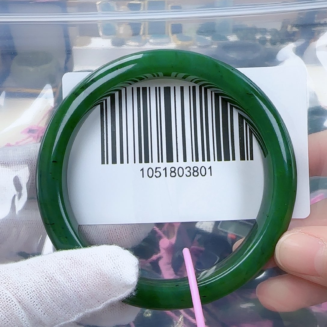 和田玉（碧玉）手镯未镶嵌64