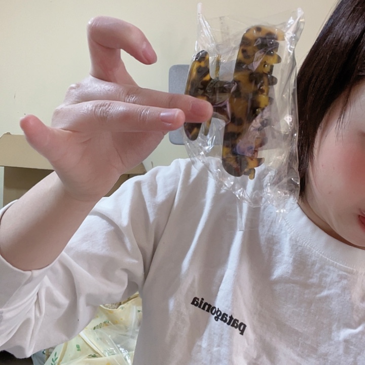 三醋酯纤维豹纹抓夹随单发855