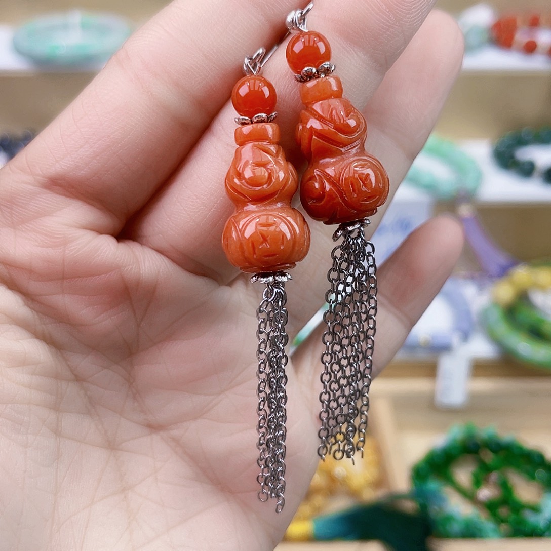 翡翠未镶嵌手链耳坠