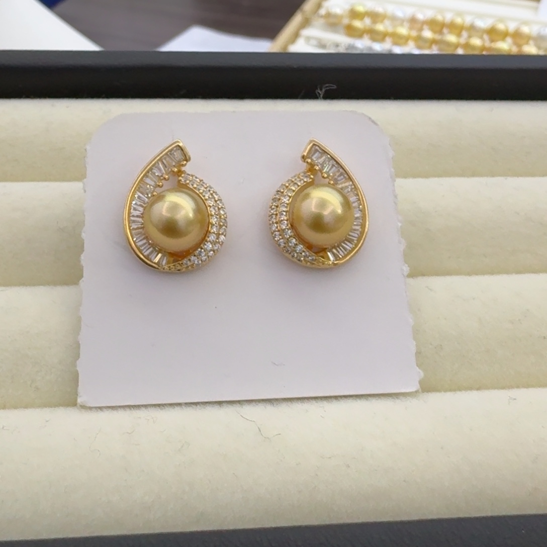 海水珍珠耳饰未镶嵌