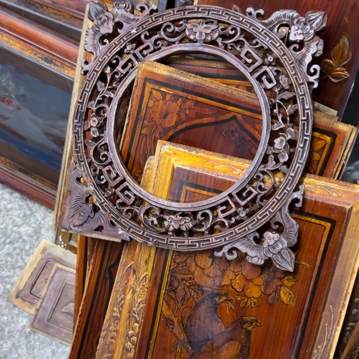 【闪购商品】香榧木池*木雕花板艺术一套