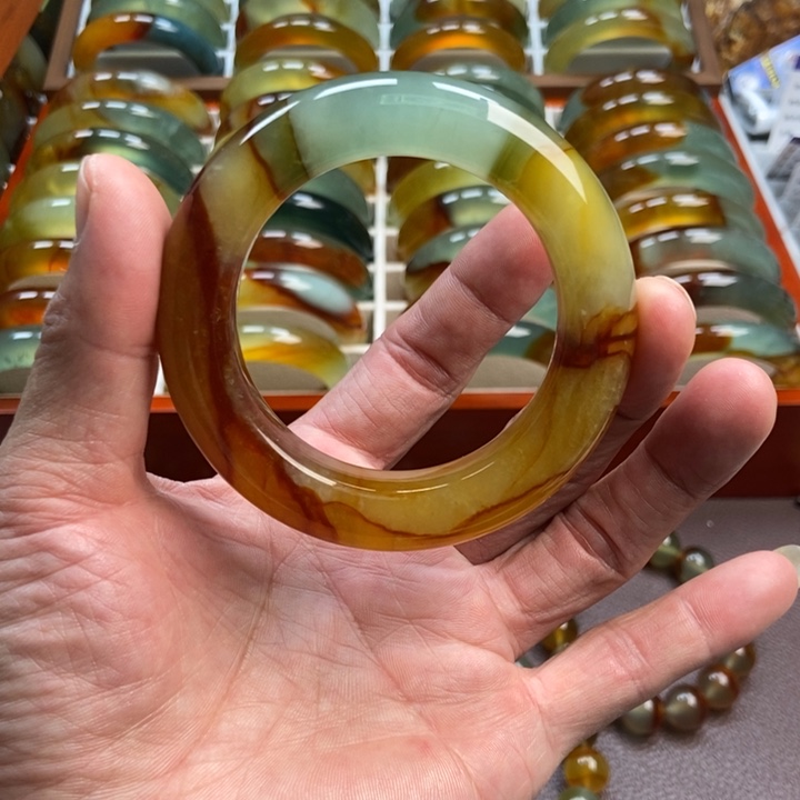 十****蛇纹石玉未镶嵌手镯手串