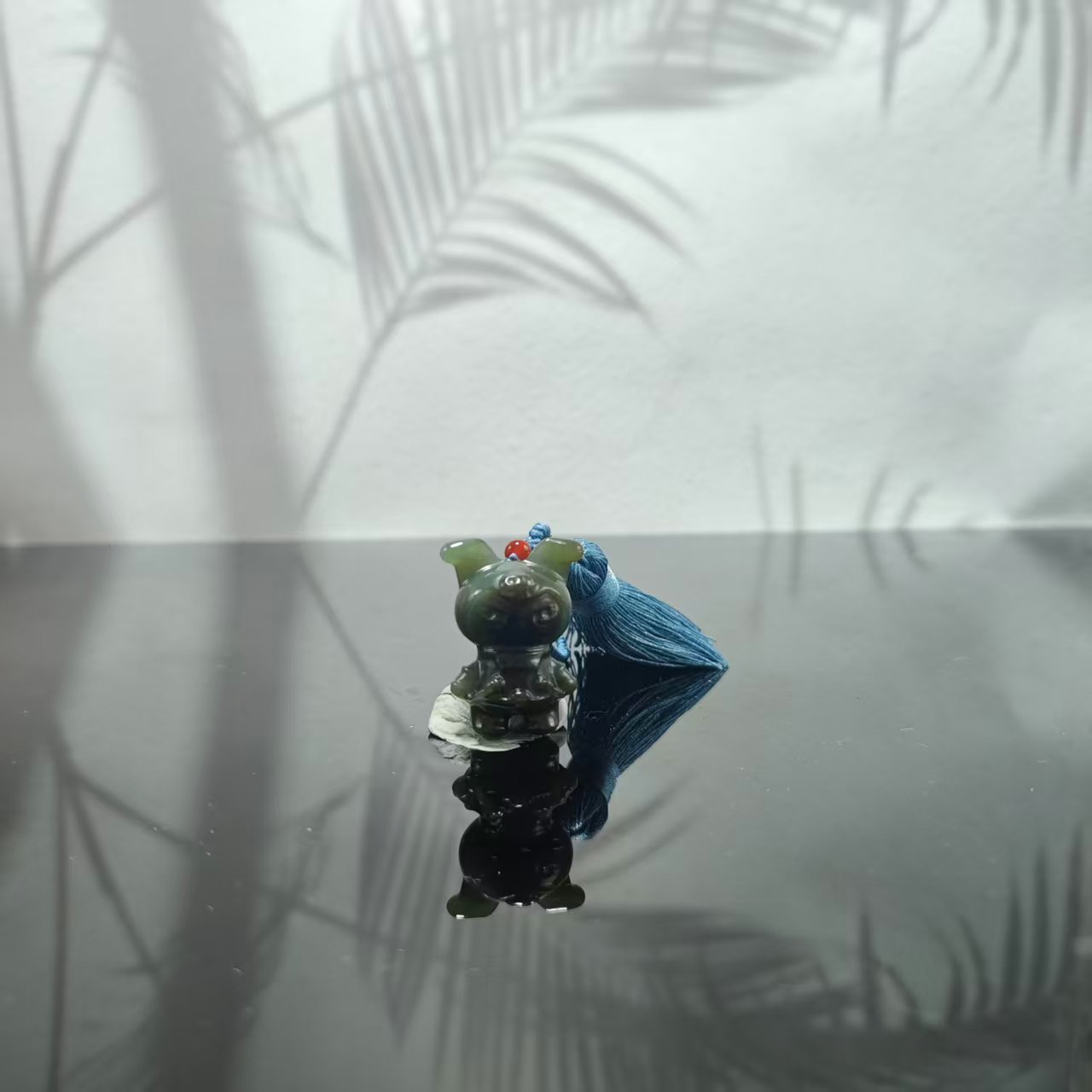 V和田玉卡通挂件1349