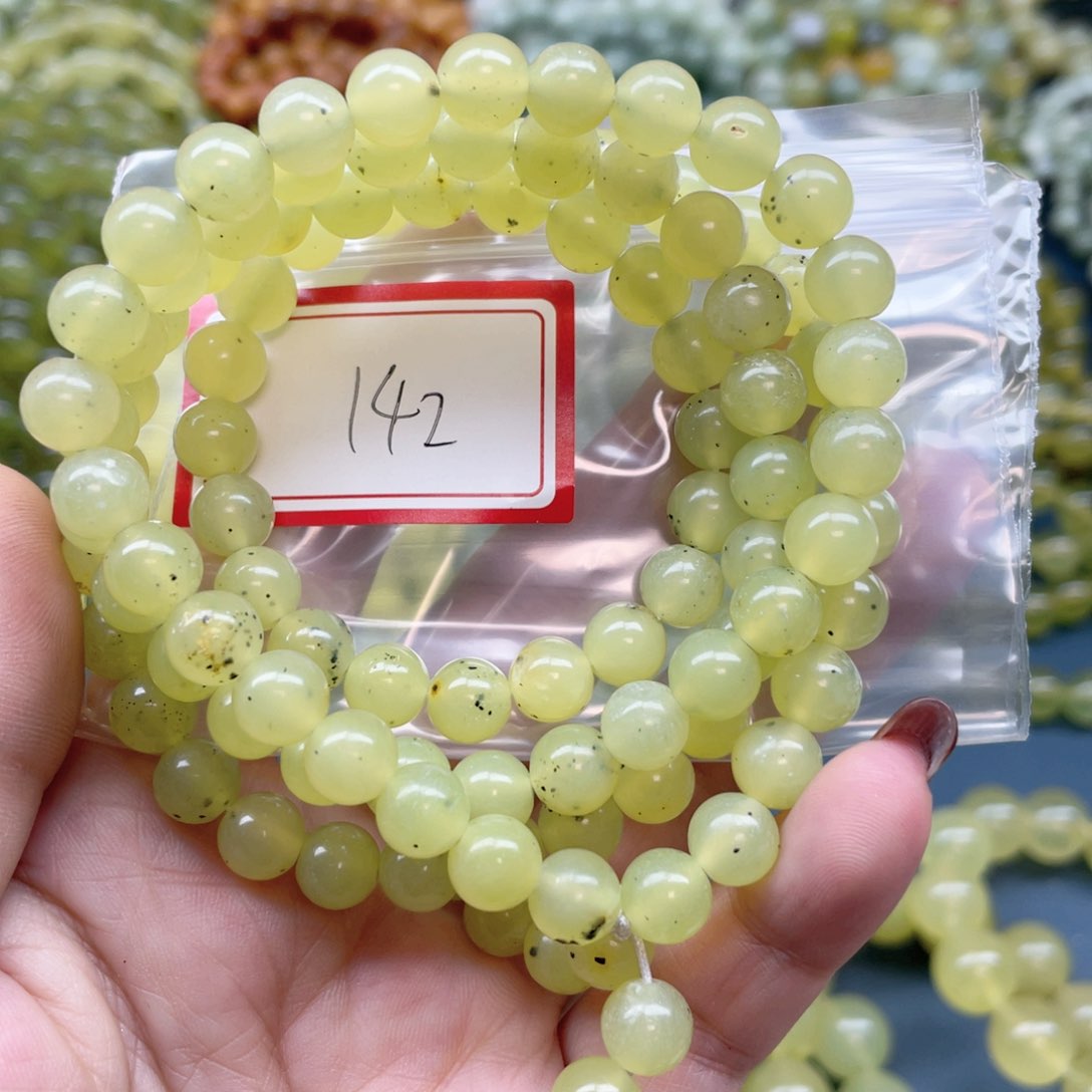 未镶嵌蛇纹石玉手串