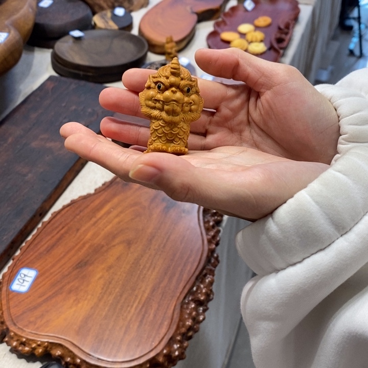 浮力品 崖柏麒麟茶宠