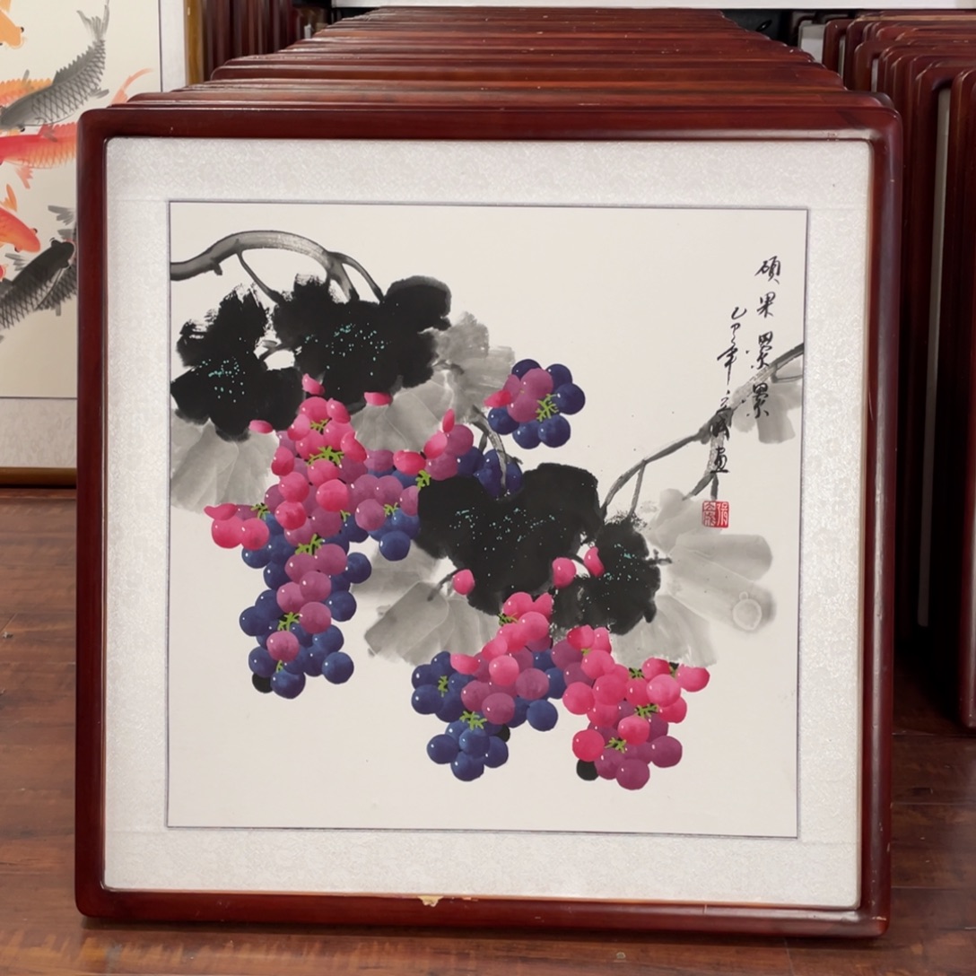 国画带框尺寸63*63厘米