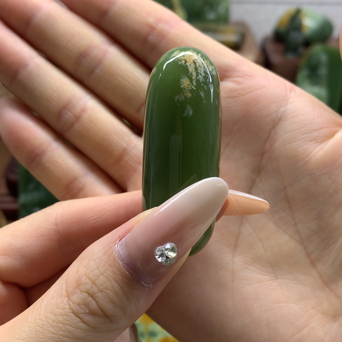 岫岩河磨玉（透闪石质玉）把件未镶嵌夜***静