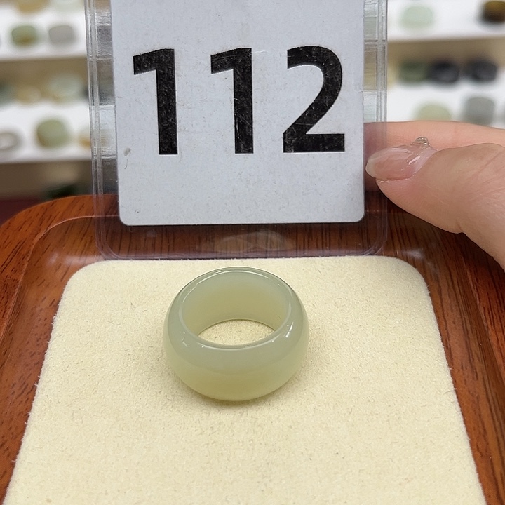 和田玉戒指未镶嵌15码17.3mm