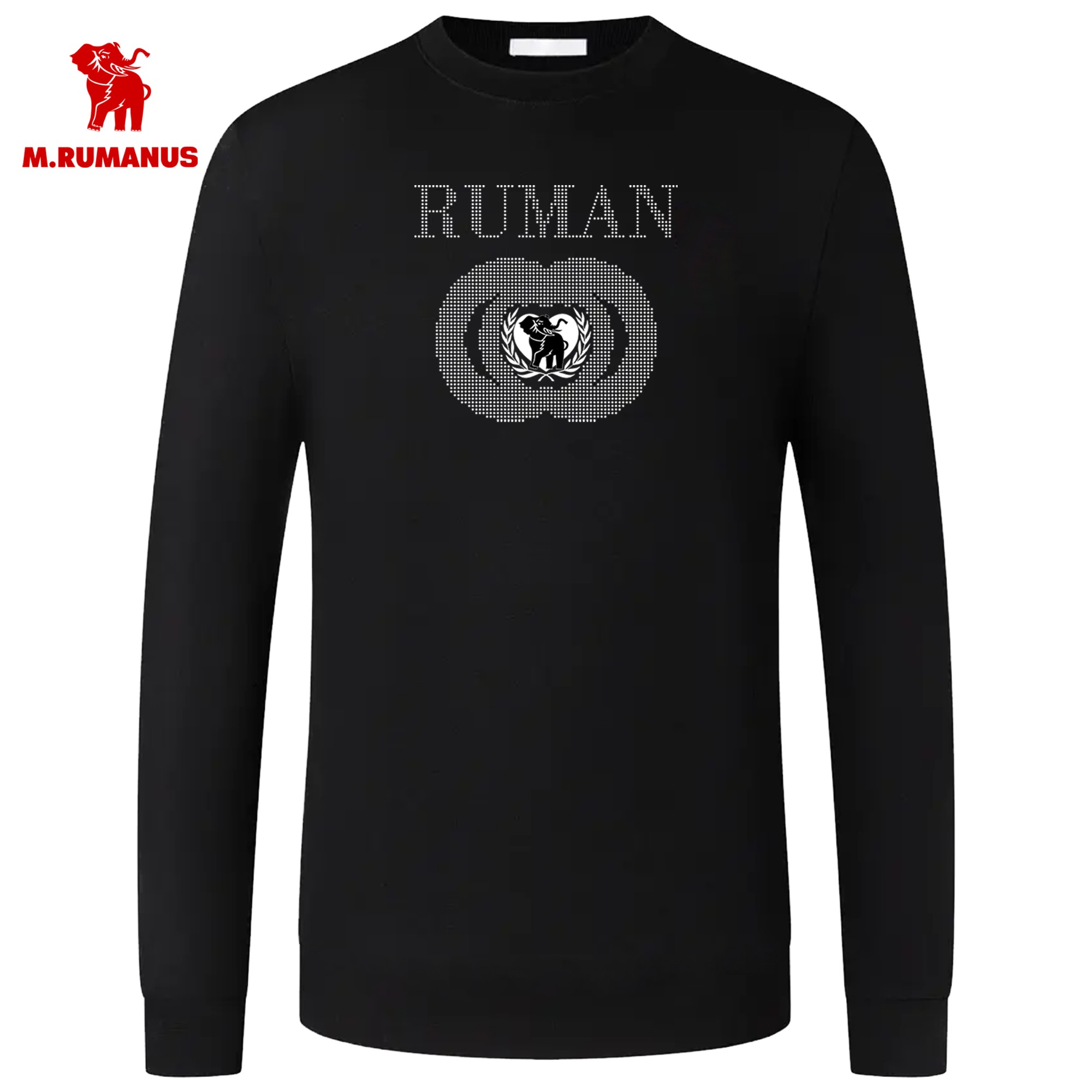 2024秋冬男士新款休闲时尚轻奢欧货修身百搭打底春秋男款长袖卫衣