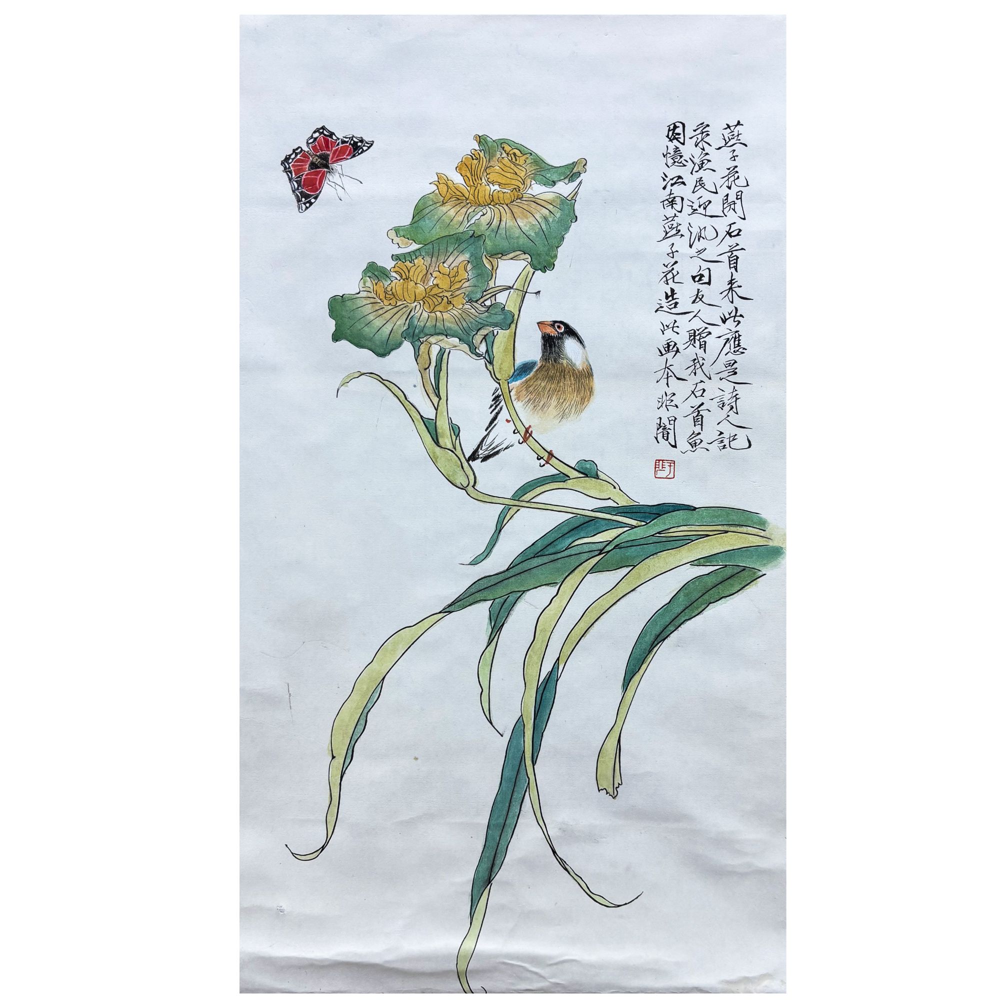 《江南燕子花》著录出版《京悦品鉴》P71—60X34cm