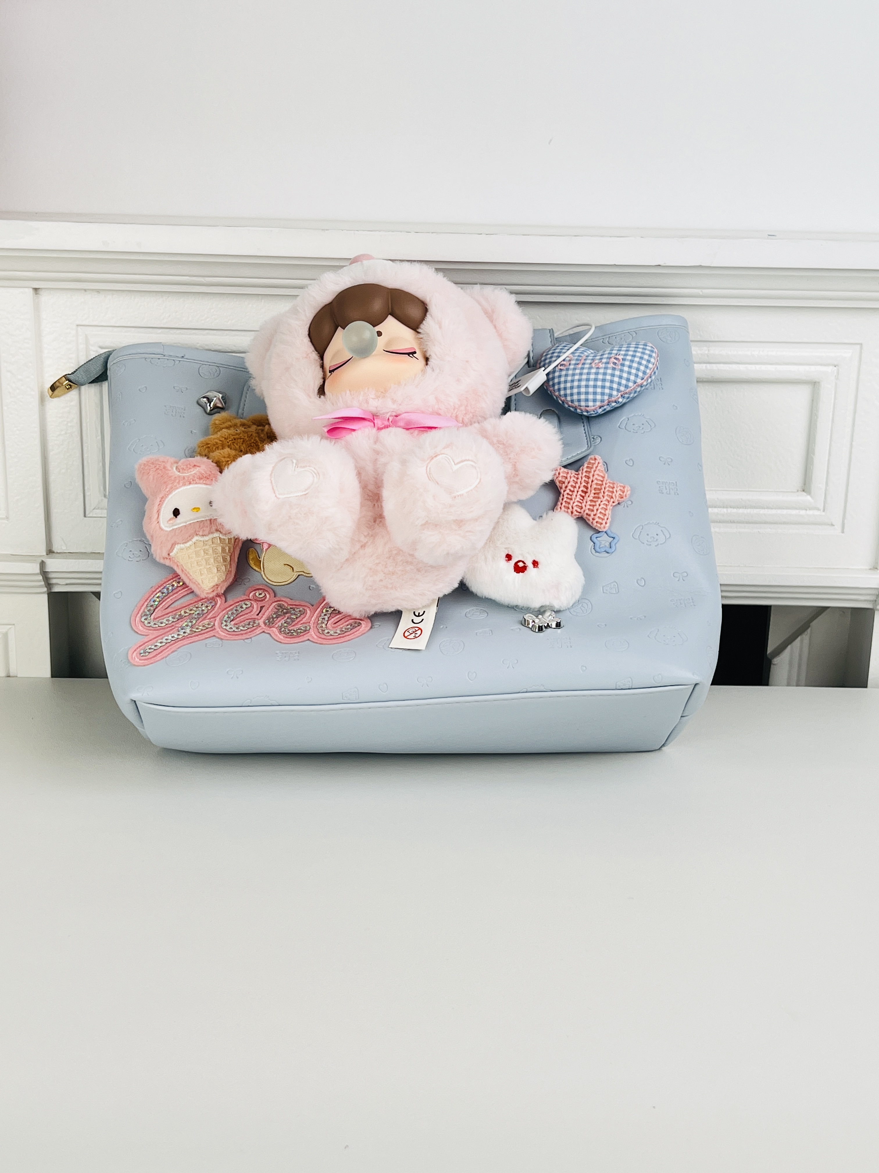 盲盒指定IP（若来）潮玩DIY包包明款