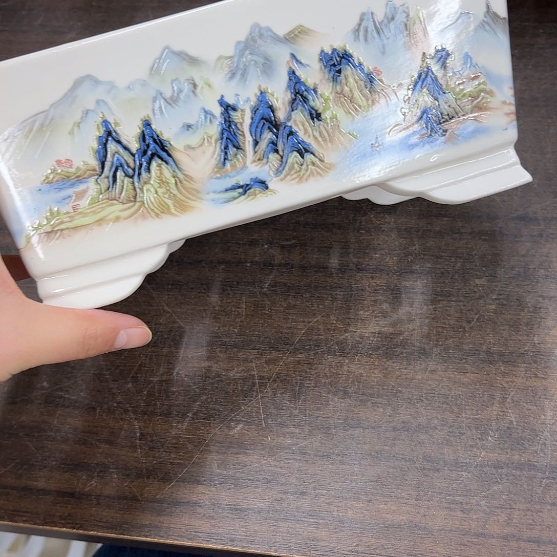 紫砂花盆402号瑕疵24/16/10cn底部裂纹介意勿拍