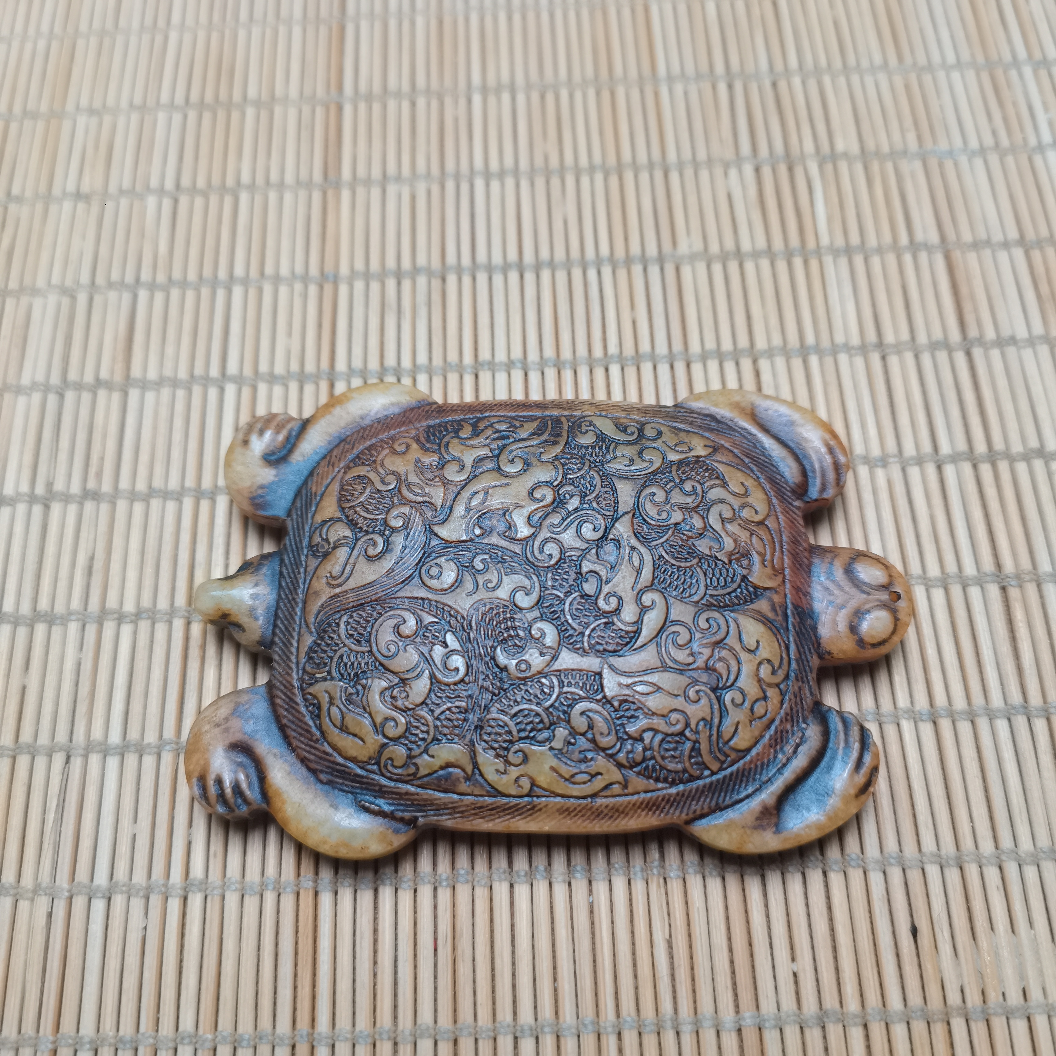 新疆和田玉双头乌龟68克汉家