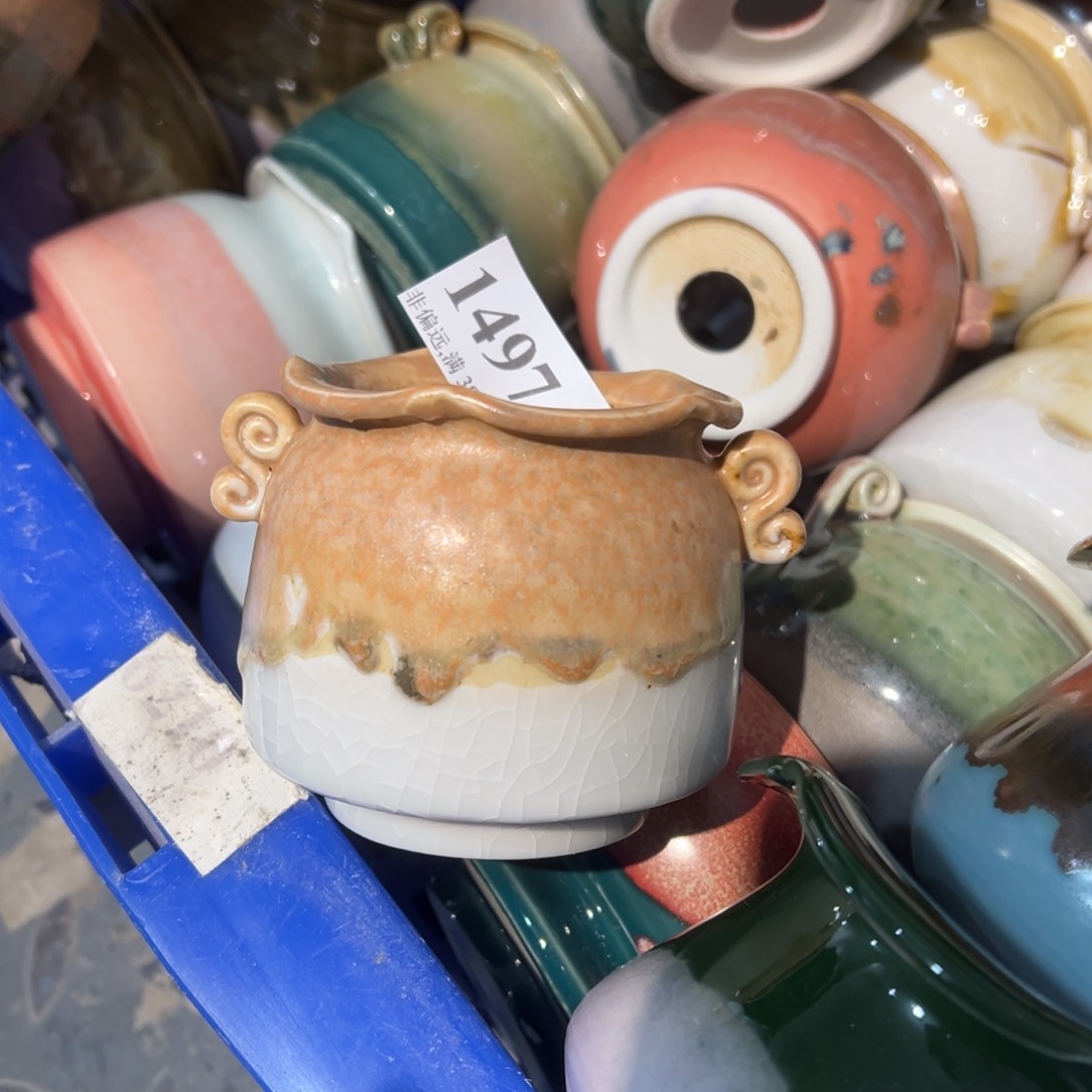 红陶景德镇手工花盆