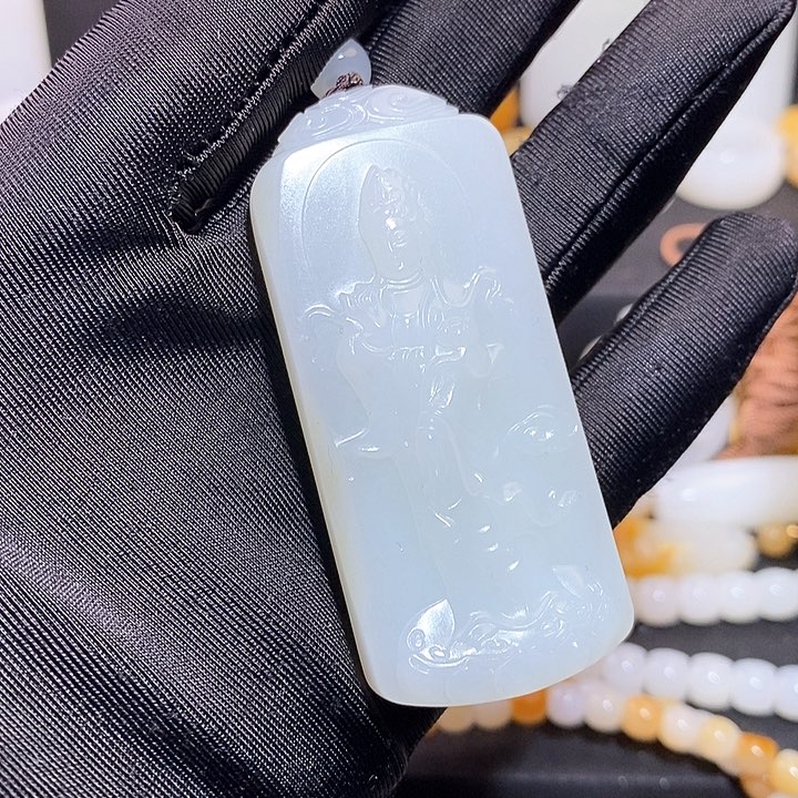 和田玉吊坠(不含链)未镶嵌@***?