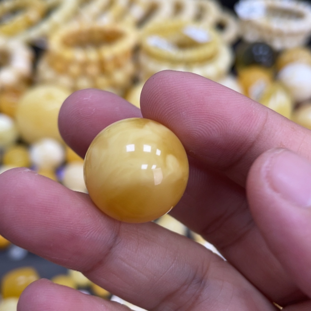 未镶嵌蜜蜡裸石19.5mm