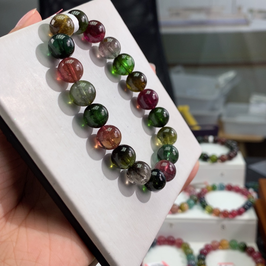 碧玺手链未镶嵌   10mmm