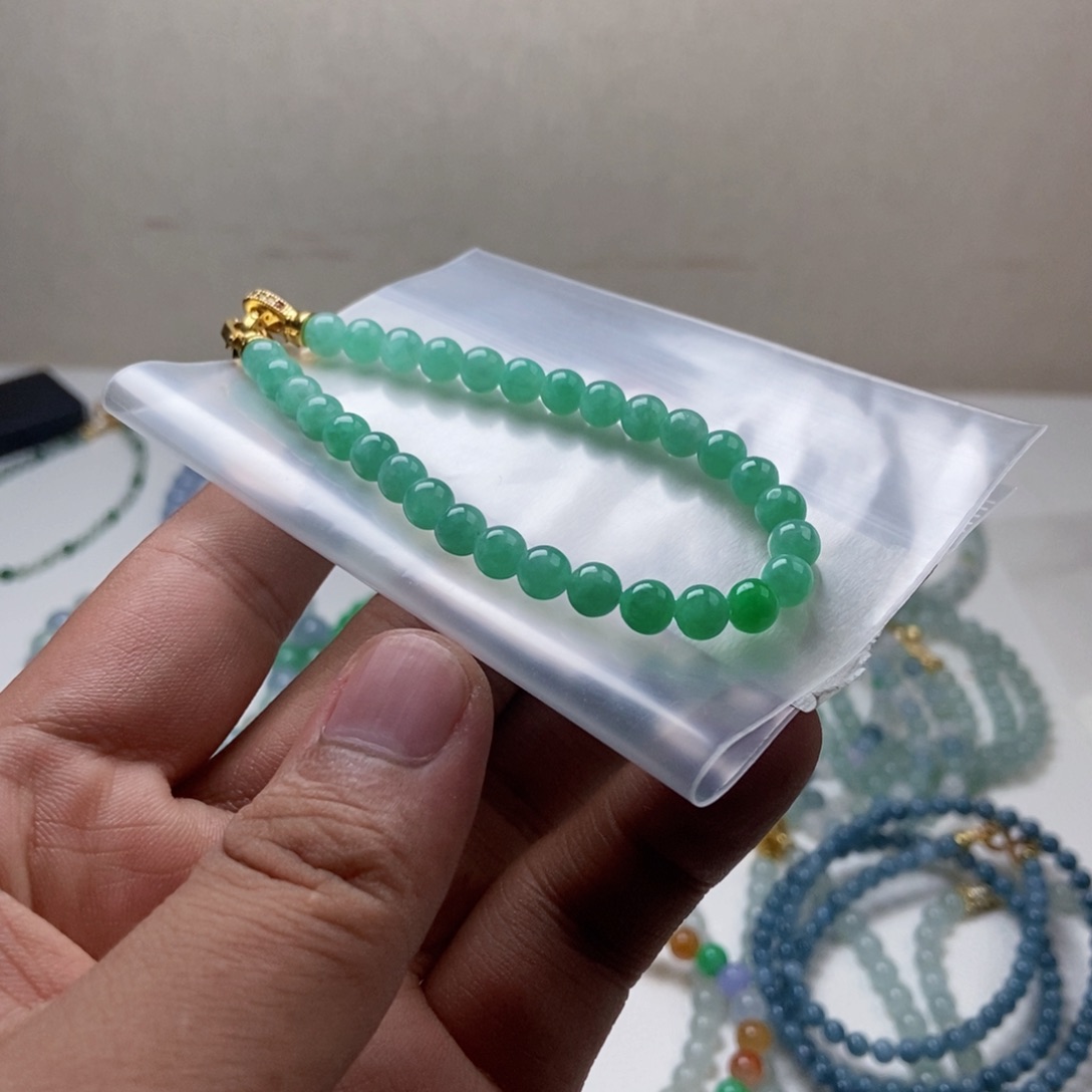 定制翡翠未镶嵌天然缅甸a货卡5.7