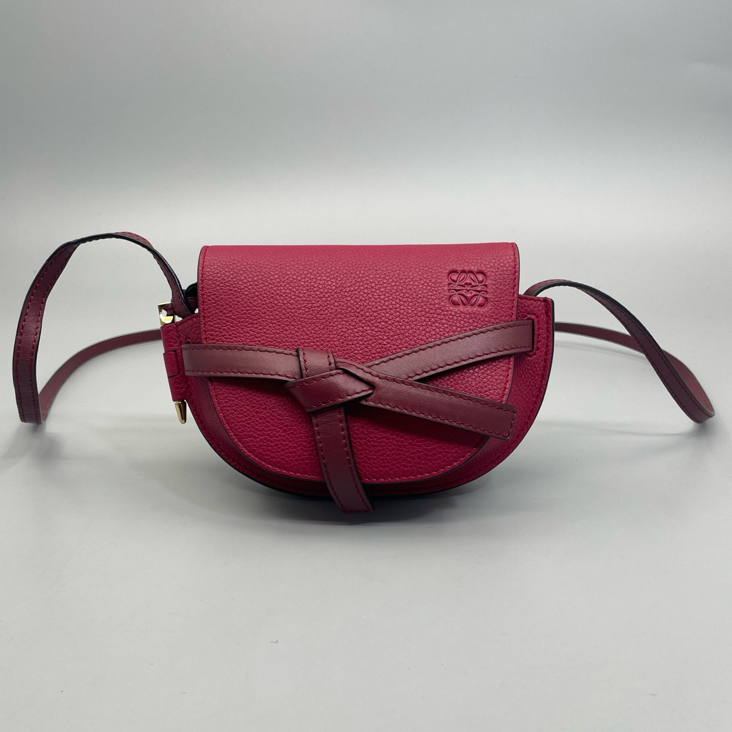 95新 LOEWE/罗意威 Loewe Gate马鞍包mini斜挎包 尺寸19*12 A3864