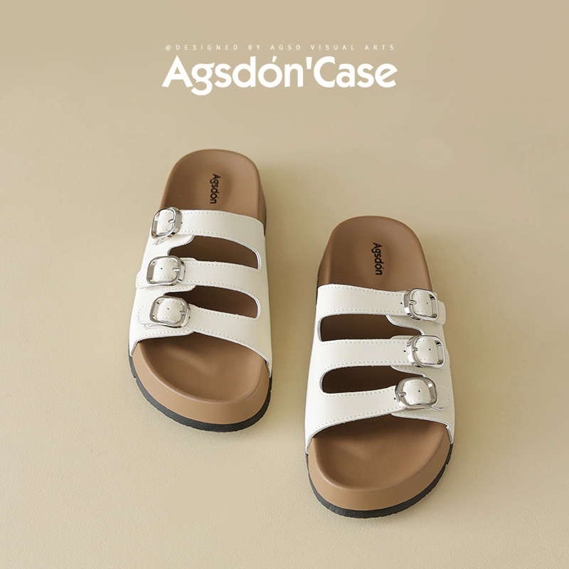 /奥古狮登勃肯拖鞋女2025新款夏季外穿厚底增高休闲凉拖透气爆款Q