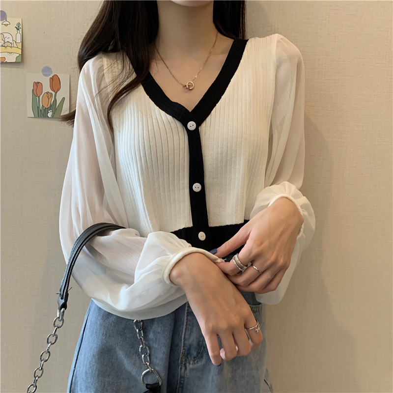 [编码081-120]春夏季居家休闲极简风百搭女款针织衫