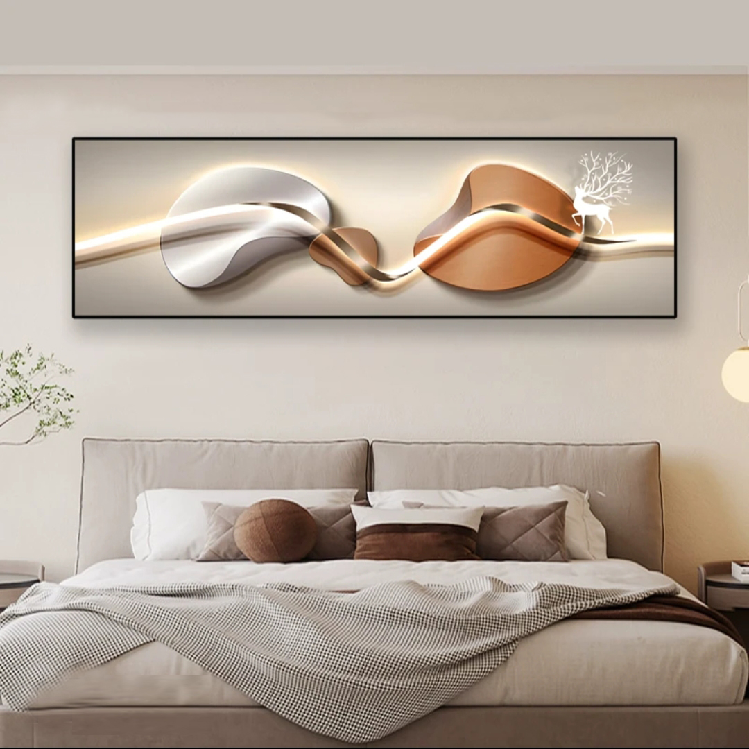 抽象艺术酒店床头装饰画高级简约大气背景墙画壁画房间主卧室挂画