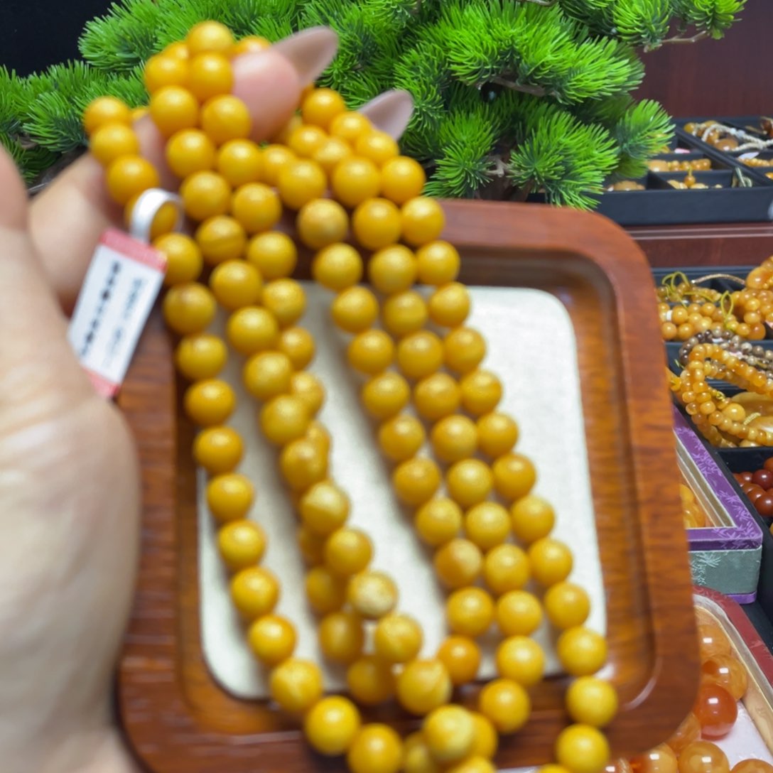 蜜蜡手链未镶嵌手串