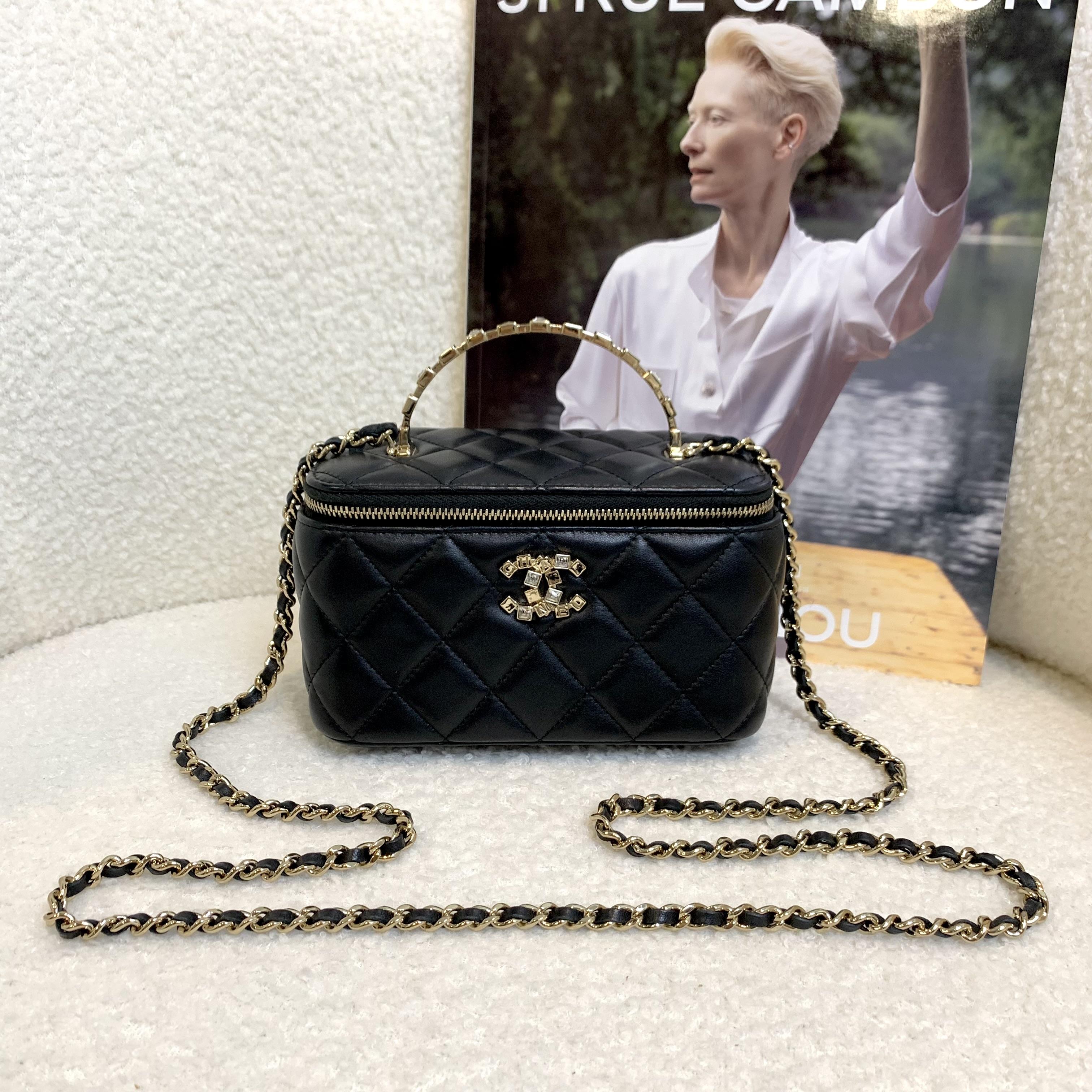 99新 Chanel/香奈儿 壹臻/拆单24P黑金水钻手柄长盒子/53893524