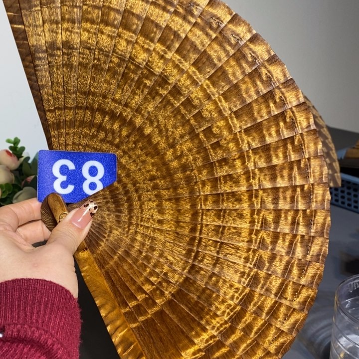 金丝楠谷*春金丝楠木扇子