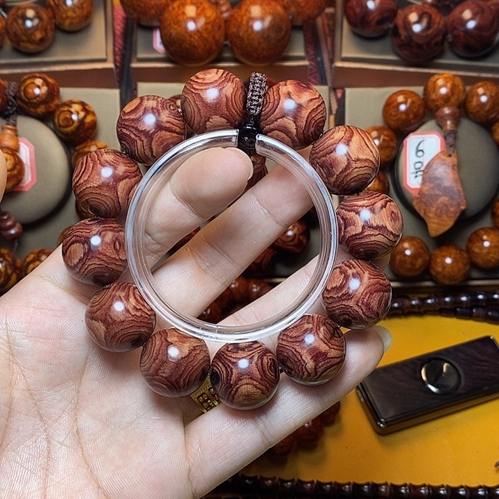 黄花梨/降香黄檀宸*2.0对眼鬼脸对眼