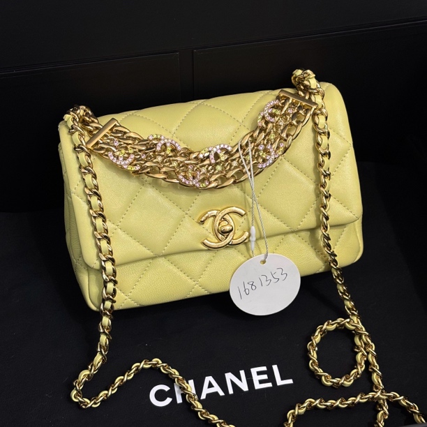 95新 Chanel/香奈儿 夏七中古/香奈儿24c单肩包