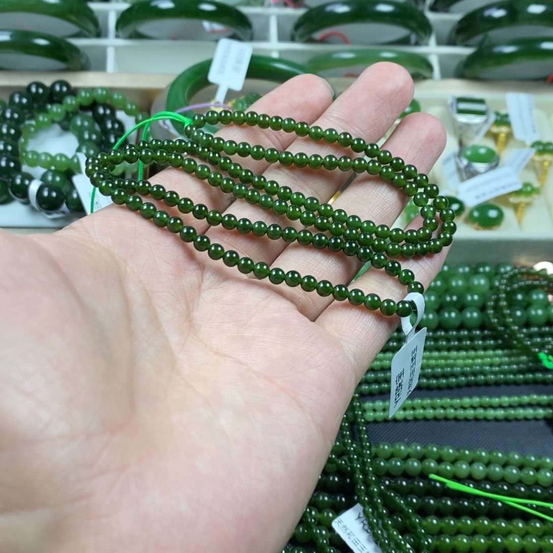 和田玉（碧玉）项链未镶嵌M***i