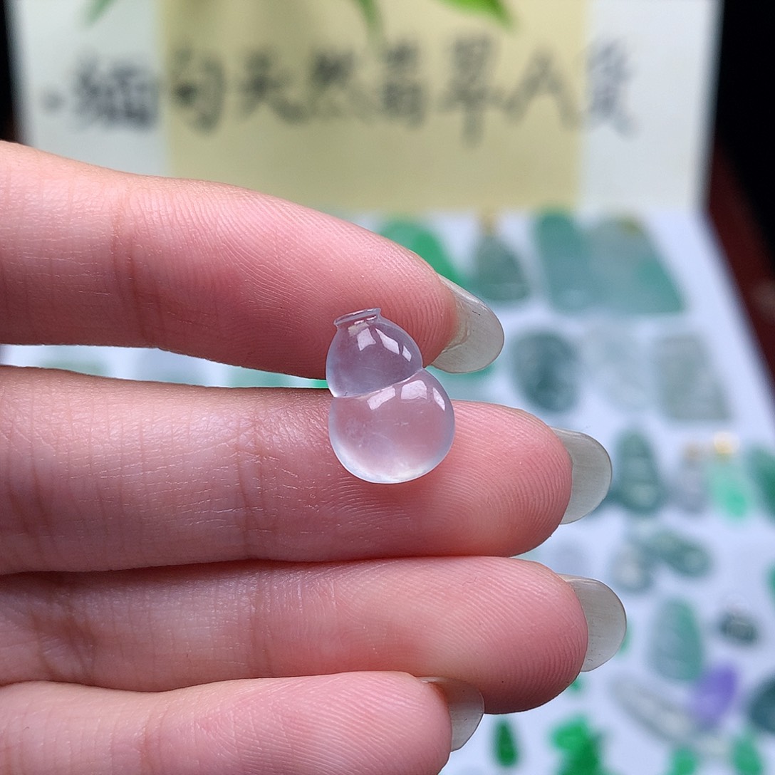 翡翠裸石缅甸天然A货翡翠冰种葫芦