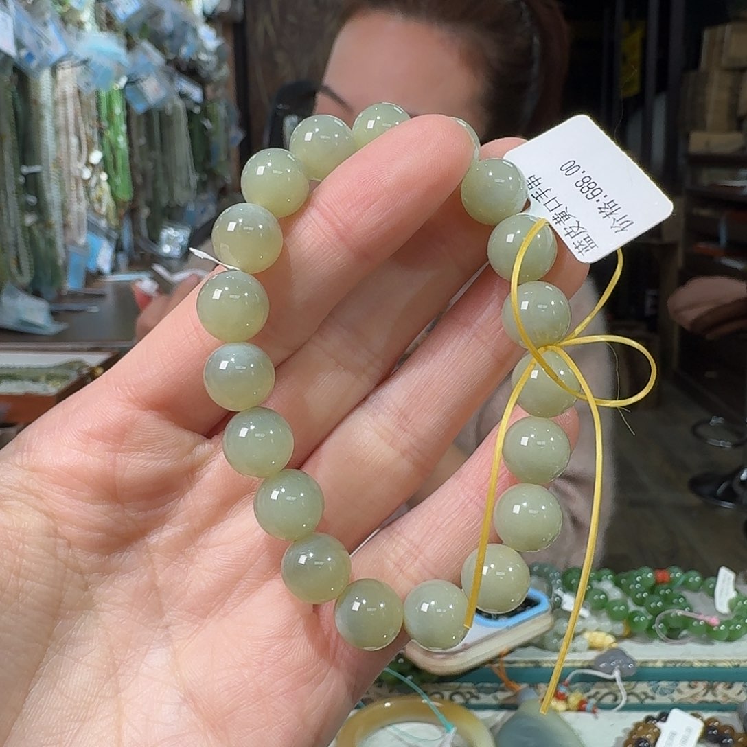 和田玉未镶嵌手链