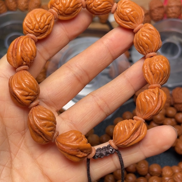 桃核手串龙纹桃核20
