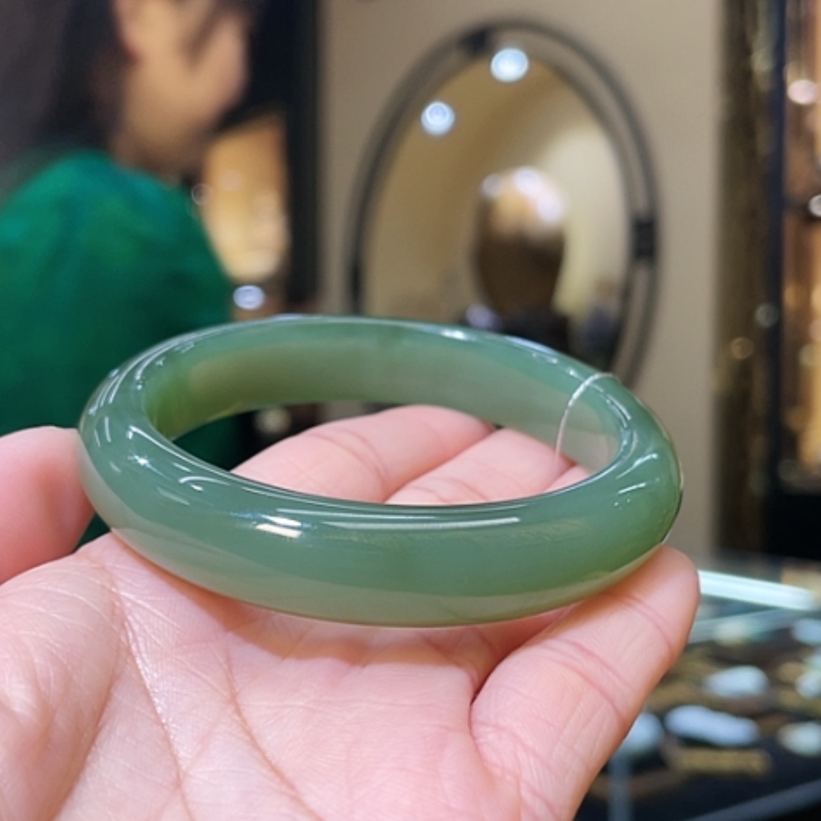 【闪购商品】和田玉手镯未镶嵌59#57.5g