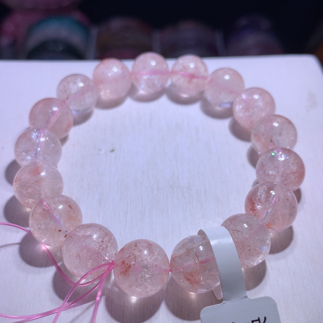 银S925镶嵌手串水晶玫瑰庄园12.5m