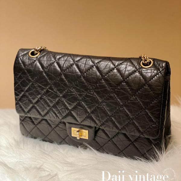 大吉中古/Chanel香奈儿2.55黑金单肩斜挎包