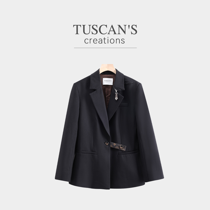 TUSCAN'S CREATIONS简约轻职风宽松女款西服西装上衣百搭时代双鱼