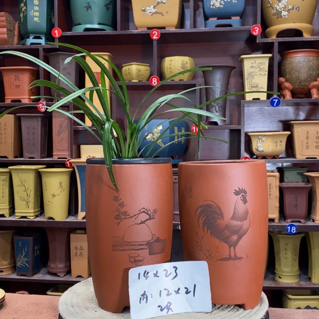 紫砂艺术紫砂花盆